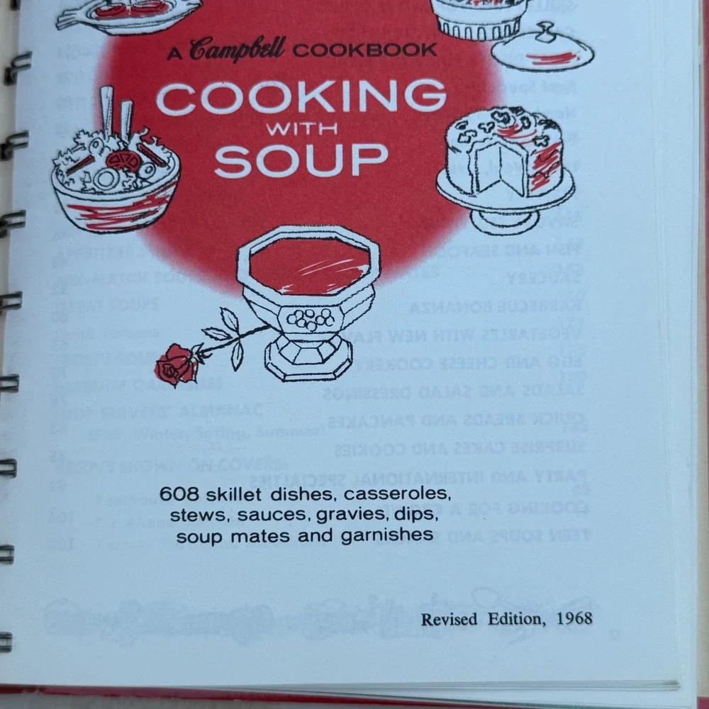 Campbell Cookbook Cooking With Soup Recipes Skillet Dishes‎ Casseroles 1968